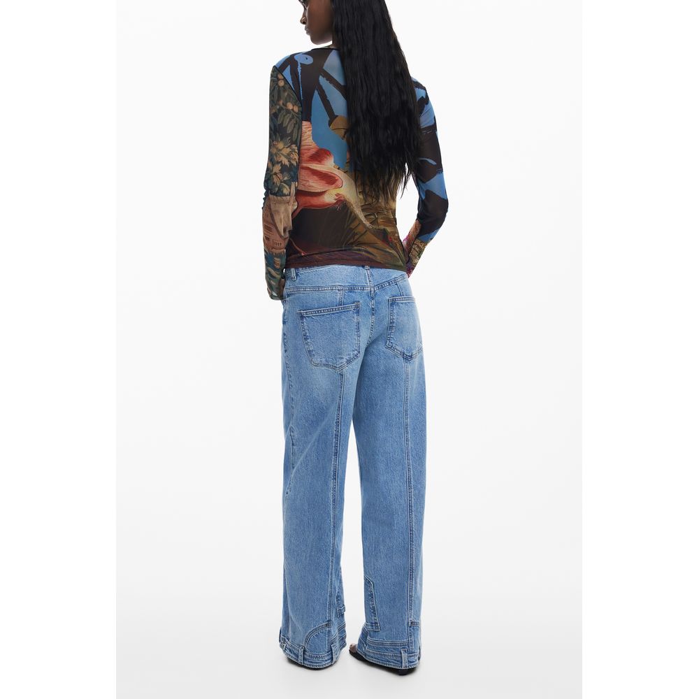 Desigual Black Polyester Women T-Shirt | Regal Royce