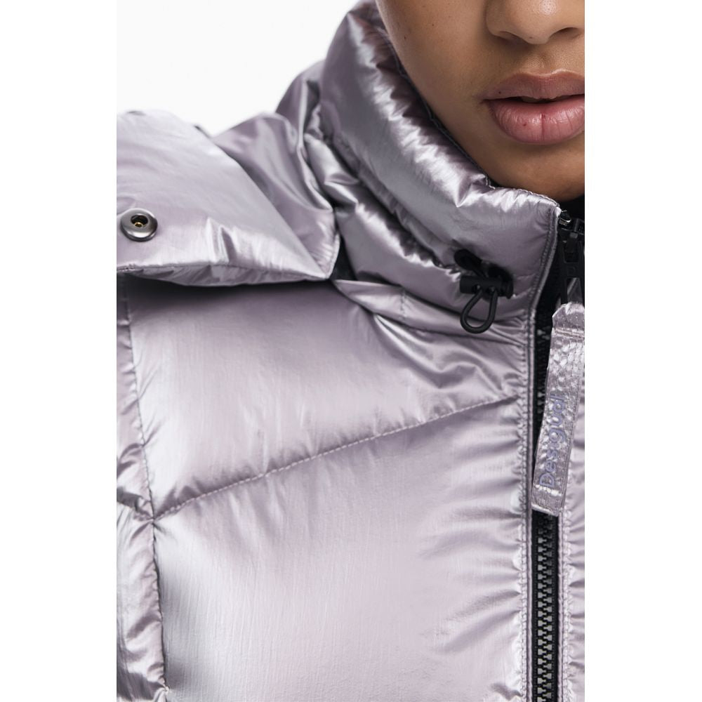 Desigual Pink Polyethylene Women Jacket