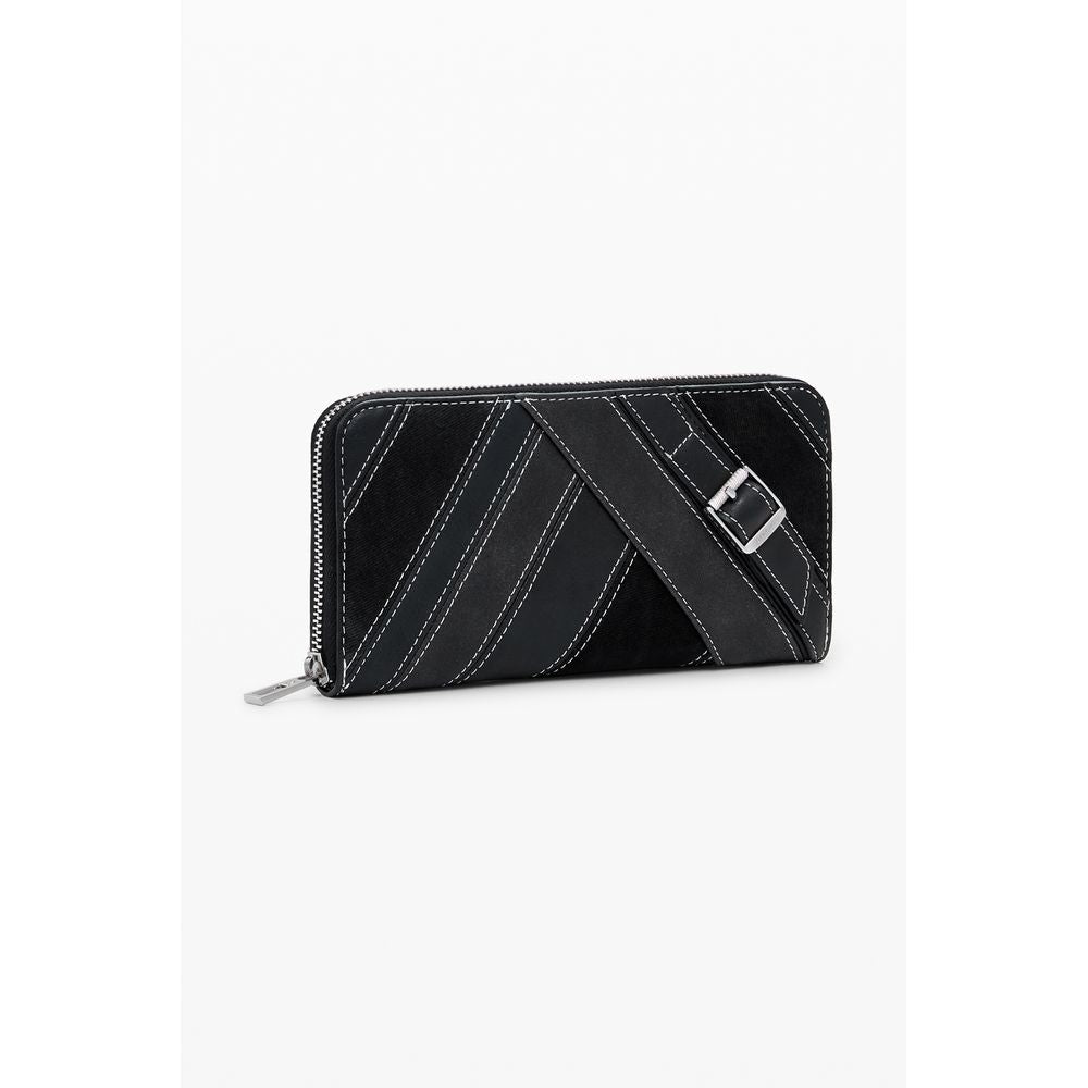 Desigual Nero Poliuretano Women Wallet | Regal Royce