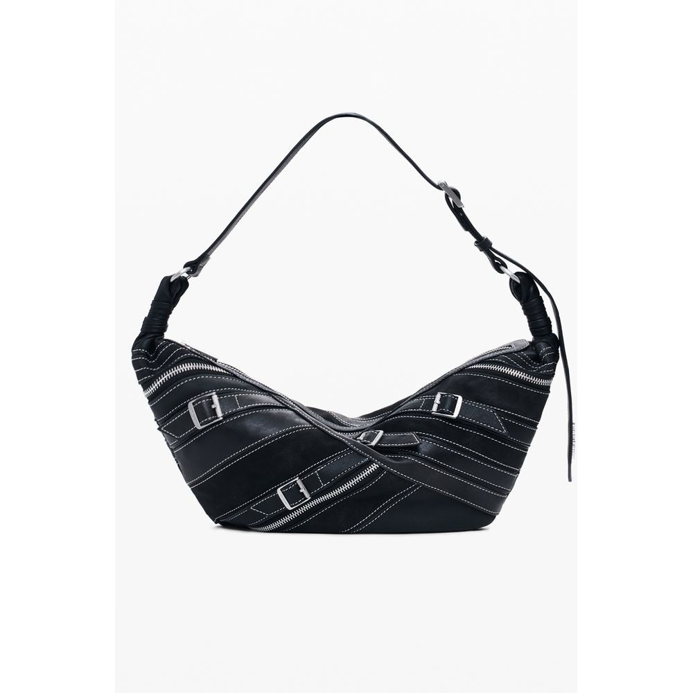 Desigual Nero Poliuretano Women Shoulder Bag | Regal Royce