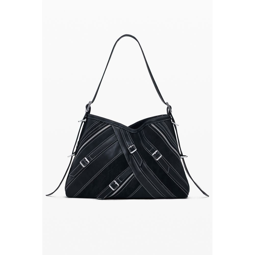 Desigual Nero Polyurethane Women Shoulder Bag | Regal Royce