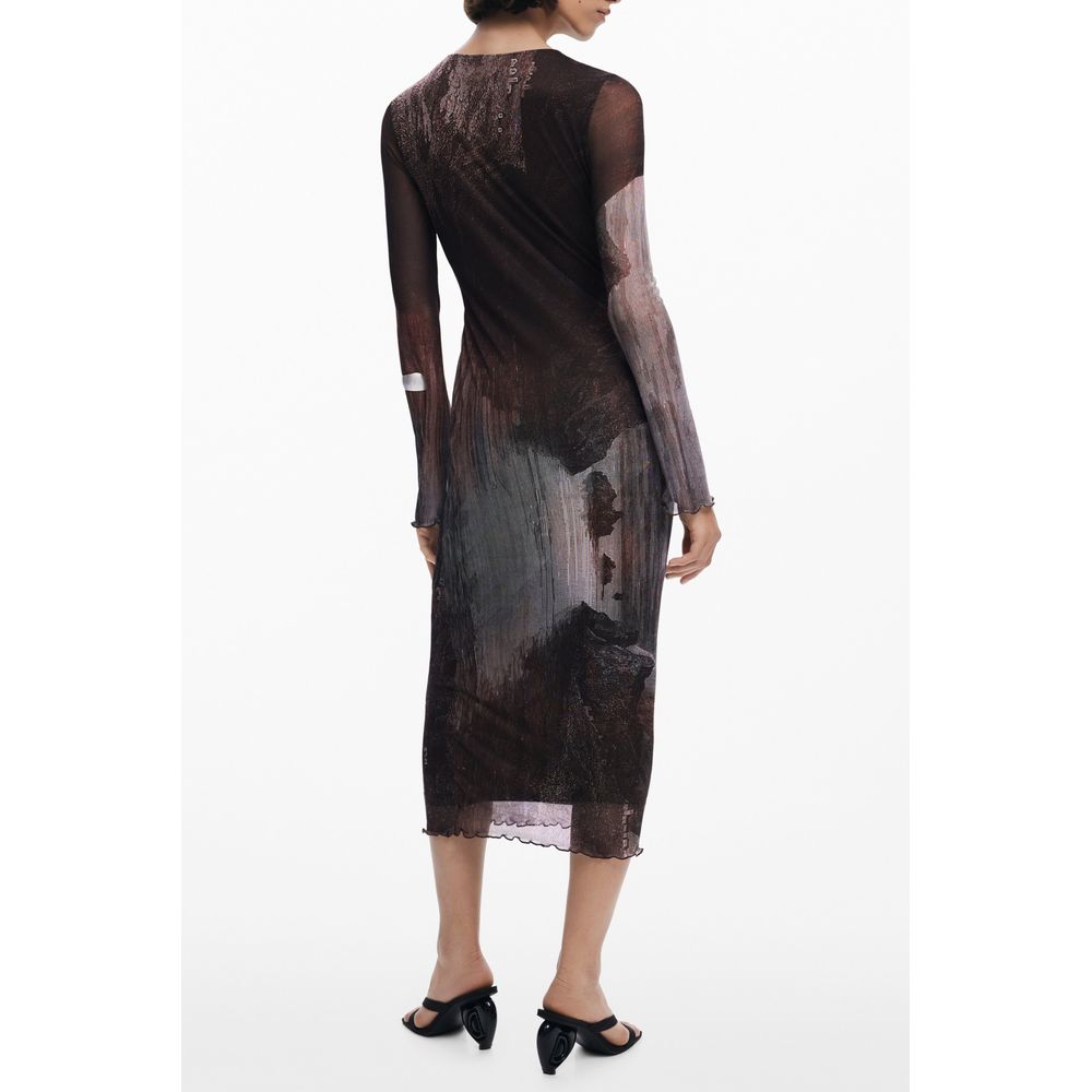 Desigual Marrone Polyester Women Dress | Regal Royce