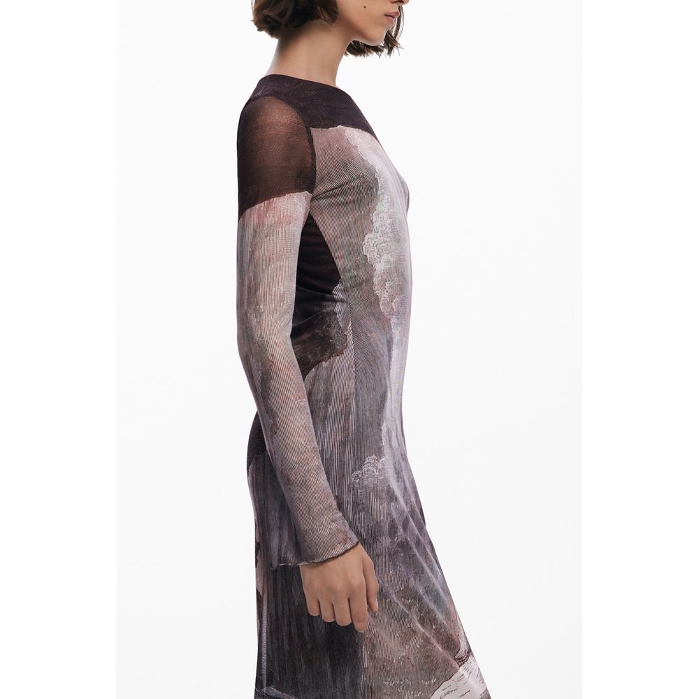 Desigual Marrone Polyester Women Dress | Regal Royce