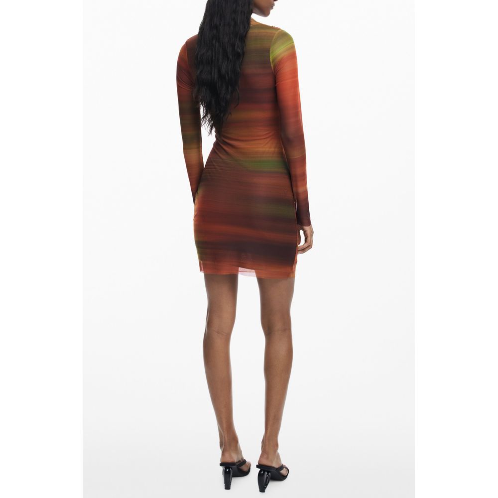 Desigual Orange Polyester Dress