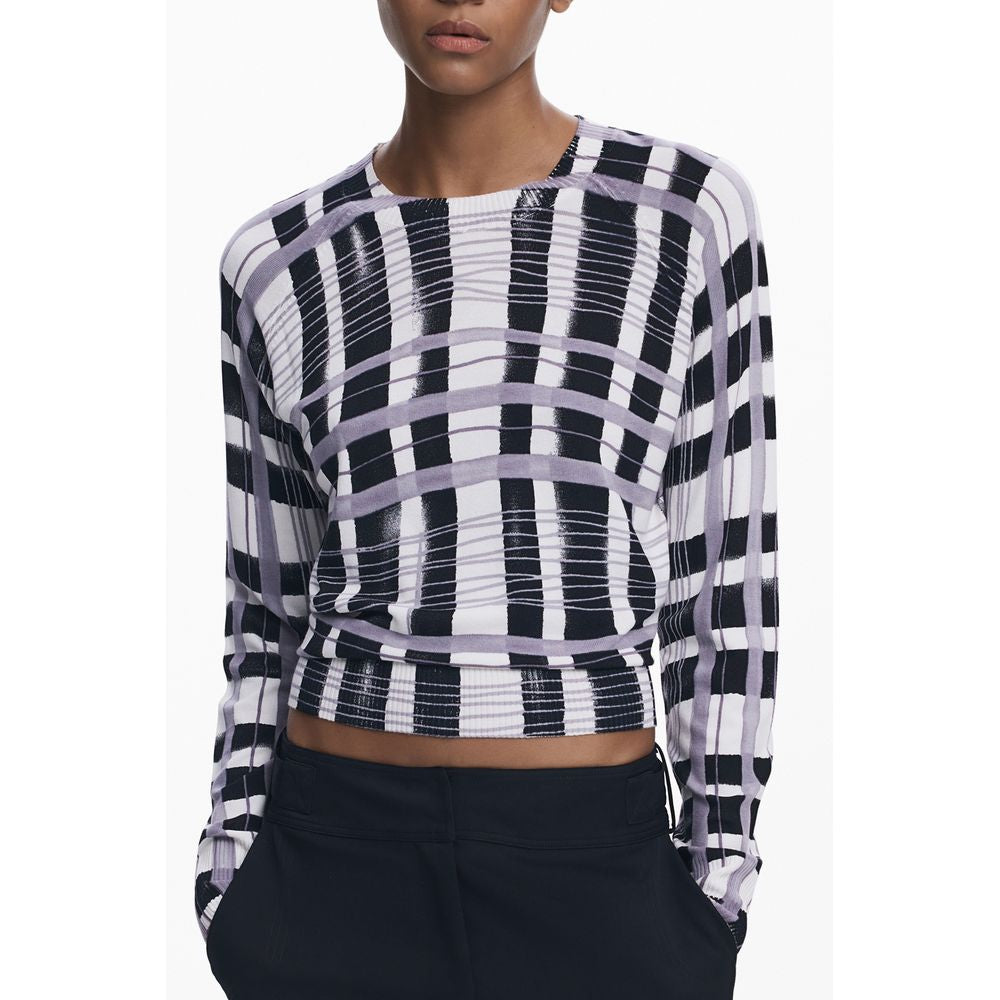 Desigual White Viscose Sweater | Regal Royce