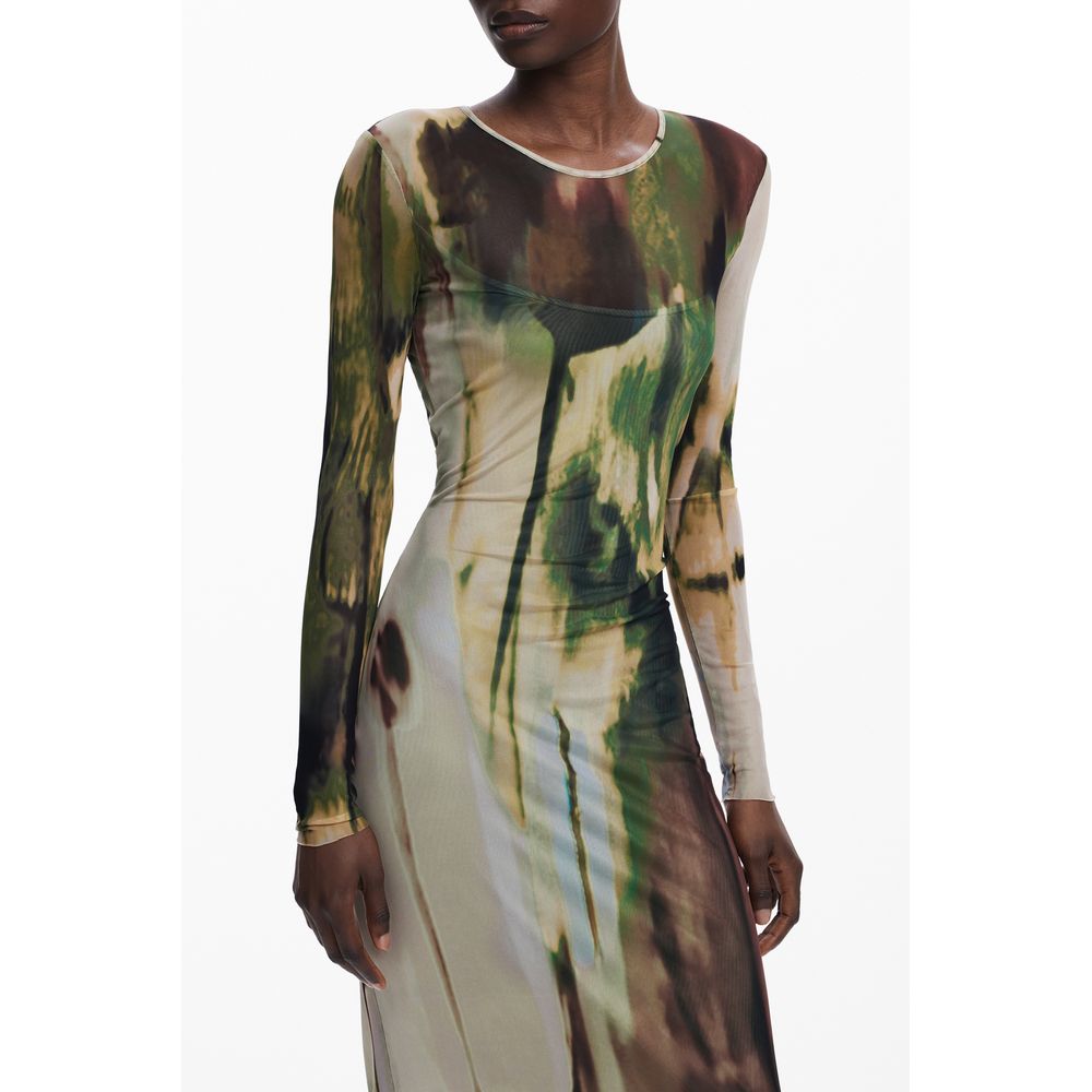 Desigual Verde Polyester Women Dress | Regal Royce