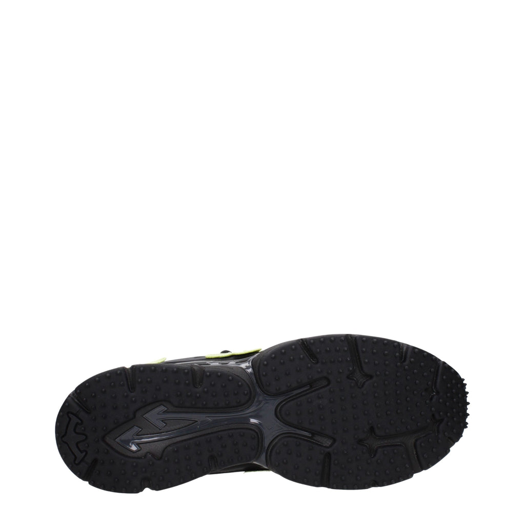 Off-White Black Fabric Athletic Sneakers
