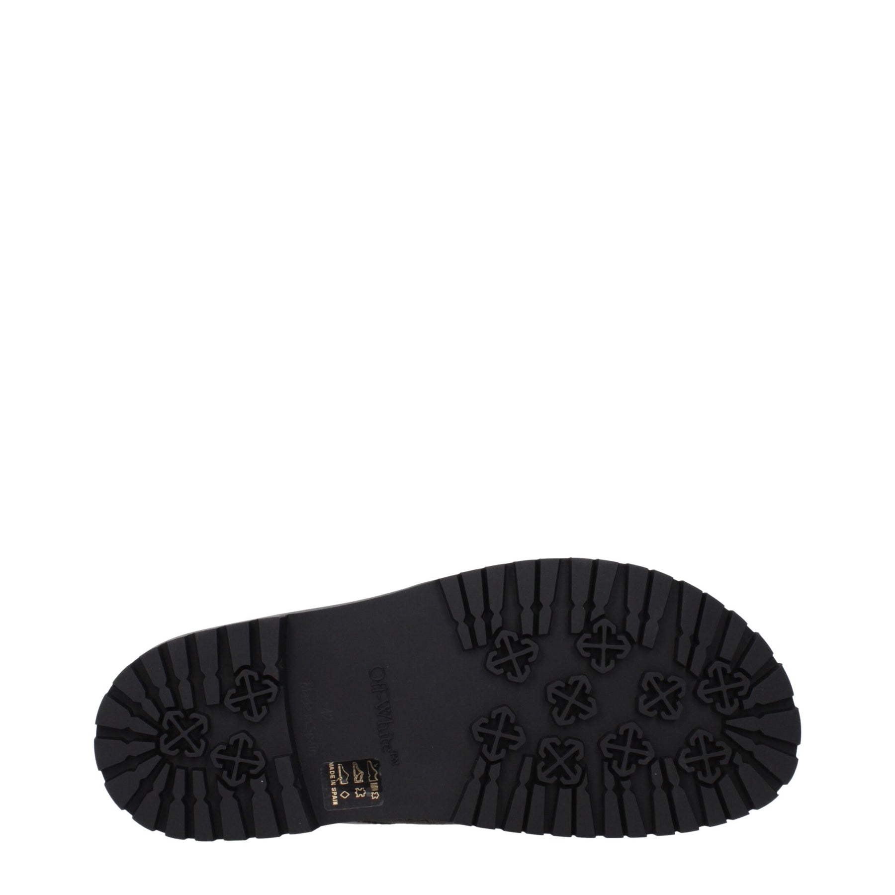 Off-White Green Fabric Flat Sandals | Regal Royce