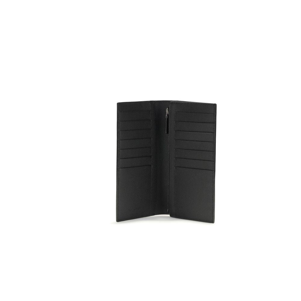 Saint Laurent Black Calf Leather Bos Taurus Wallet | Regal Royce