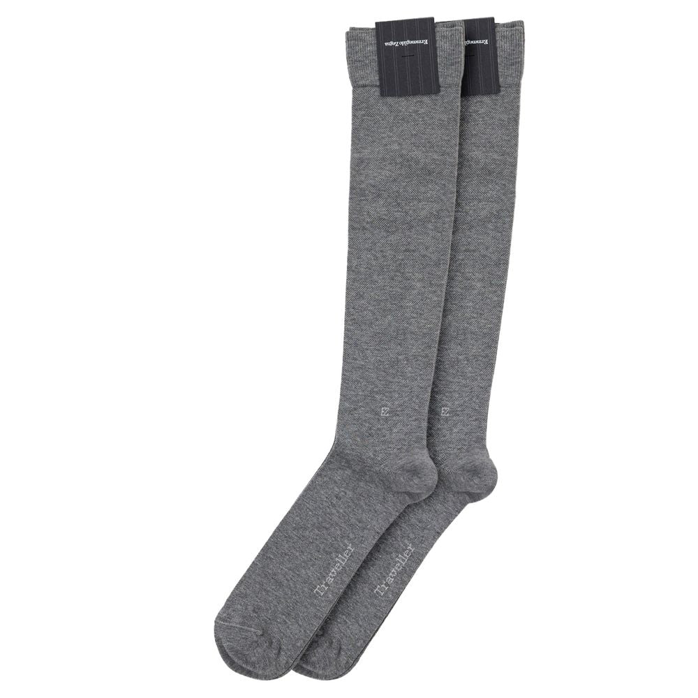 ZEGNA Gray Cotton Socks | Regal Royce