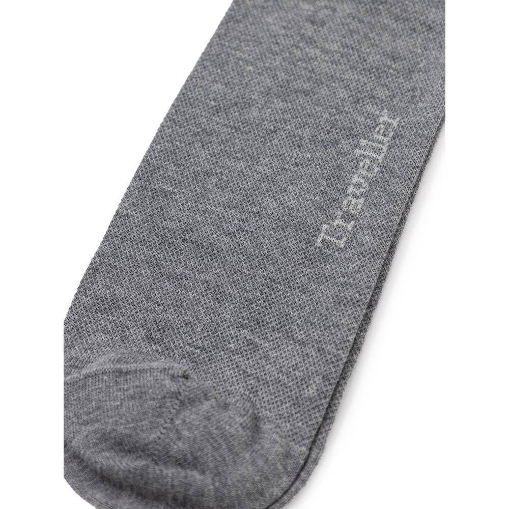 ZEGNA Gray Cotton Socks | Regal Royce