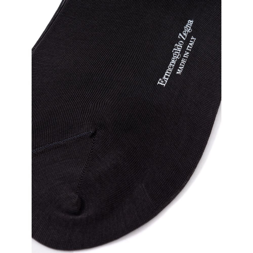 ZEGNA Gray Cotton Socks | Regal Royce