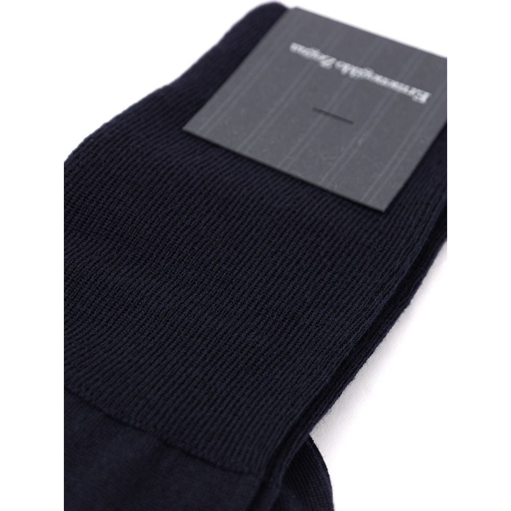 ZEGNA Blue Wool Socks | Regal Royce