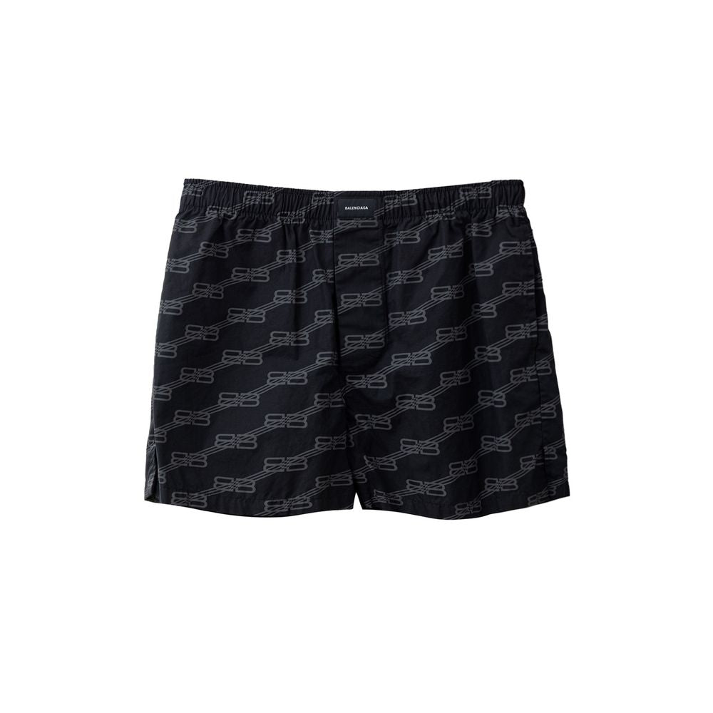 Balenciaga Black Cotton Bermuda Shorts | Regal Royce