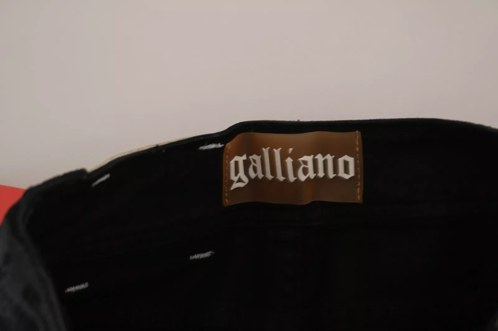 John Galliano Black Washed High Waist Flared Denim Casual Pants Jeans | Regal Royce