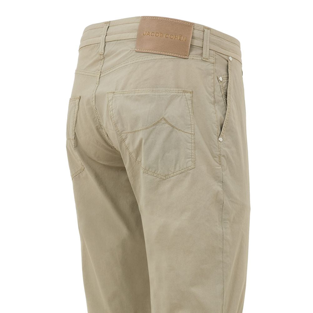 Jacob Cohen Beige Cotton Casual Pants | Regal Royce