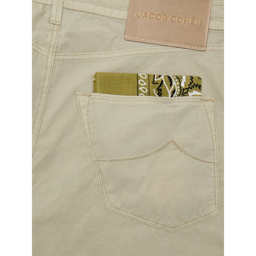 Jacob Cohen Beige Cotton Casual Pants | Regal Royce