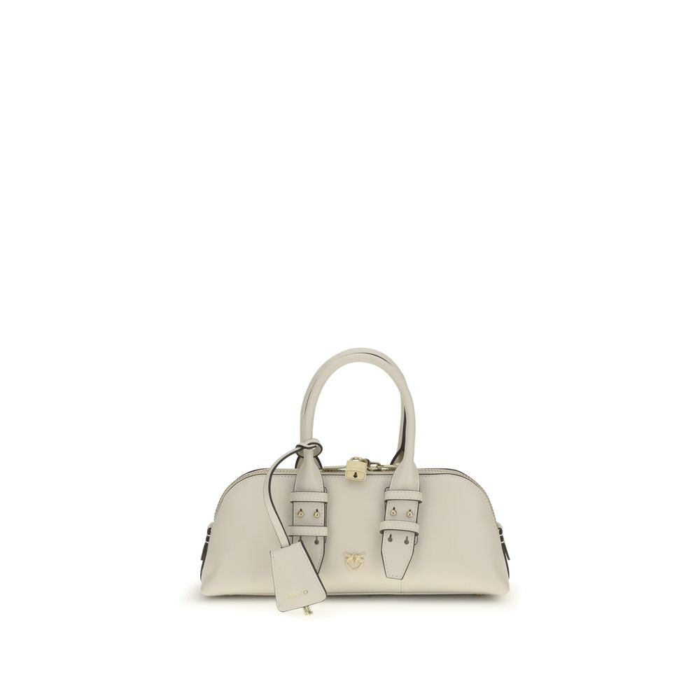 PINKO White Calf Leather Bos Taurus Handbag | Regal Royce