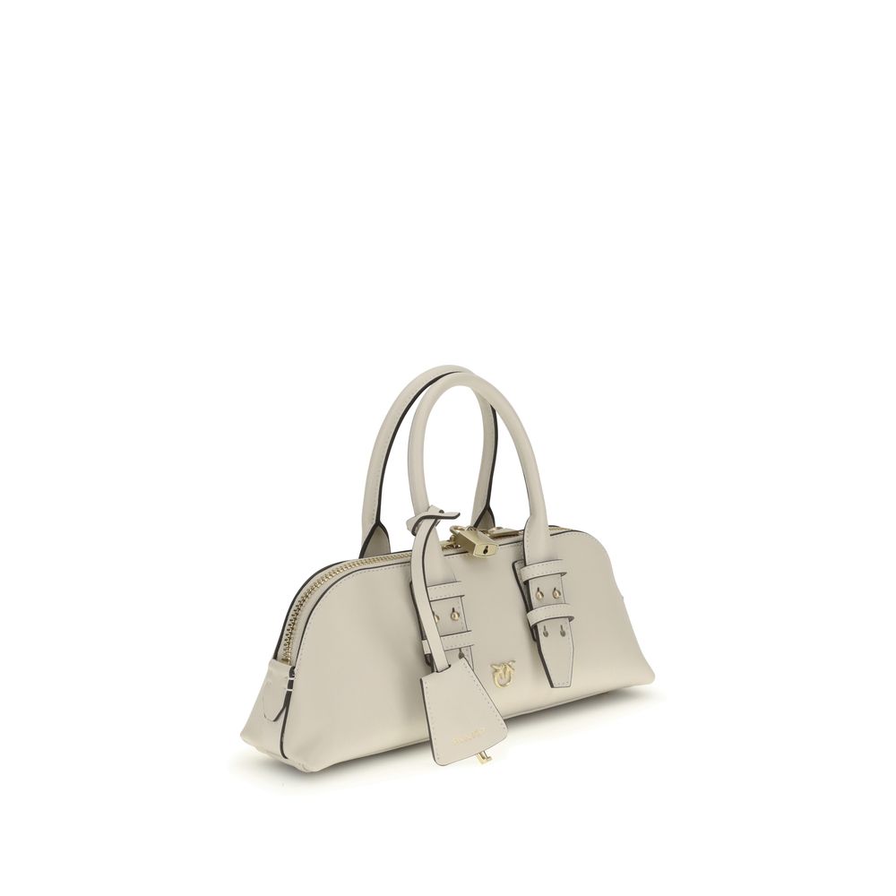 PINKO White Calf Leather Bos Taurus Handbag | Regal Royce