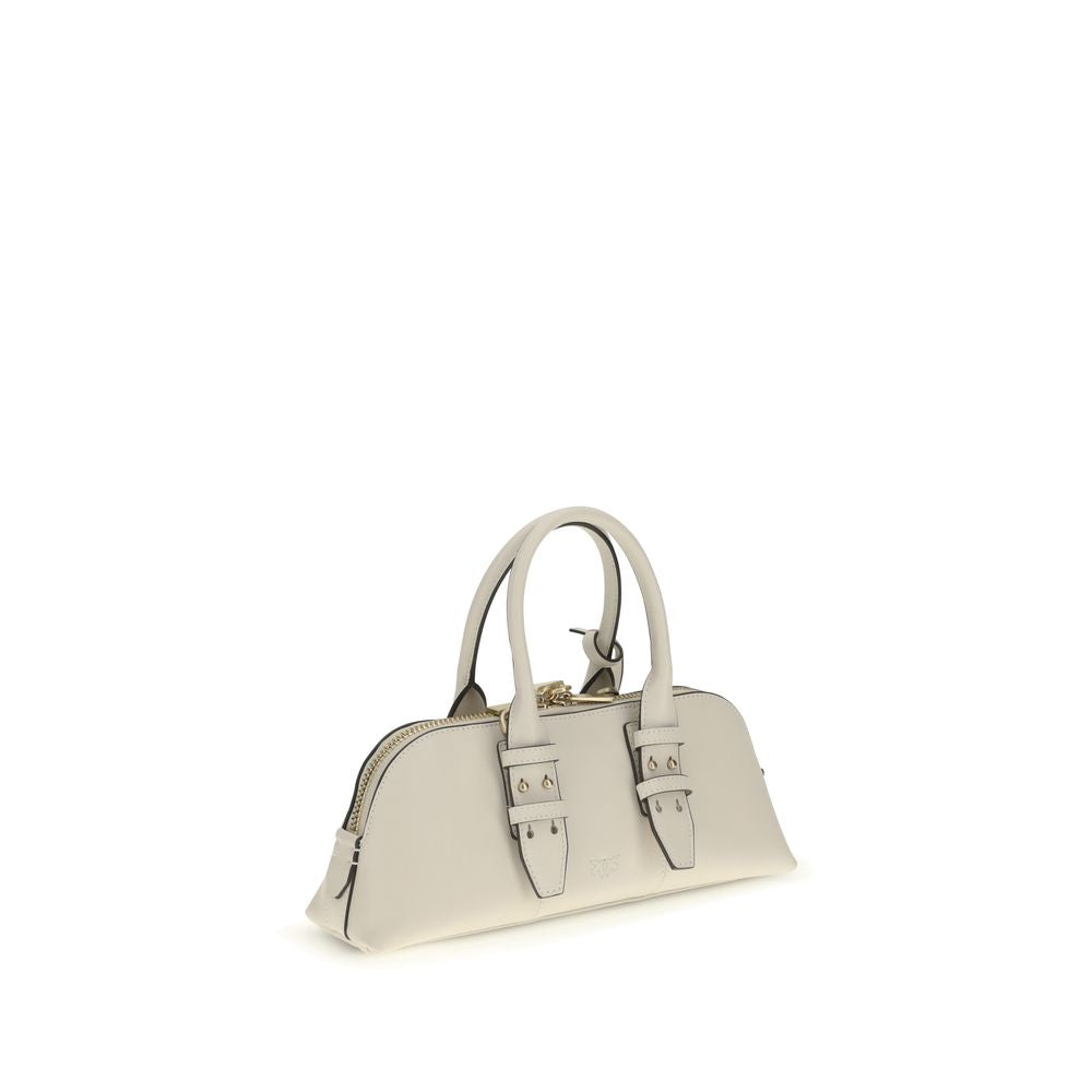 PINKO White Calf Leather Bos Taurus Handbag | Regal Royce