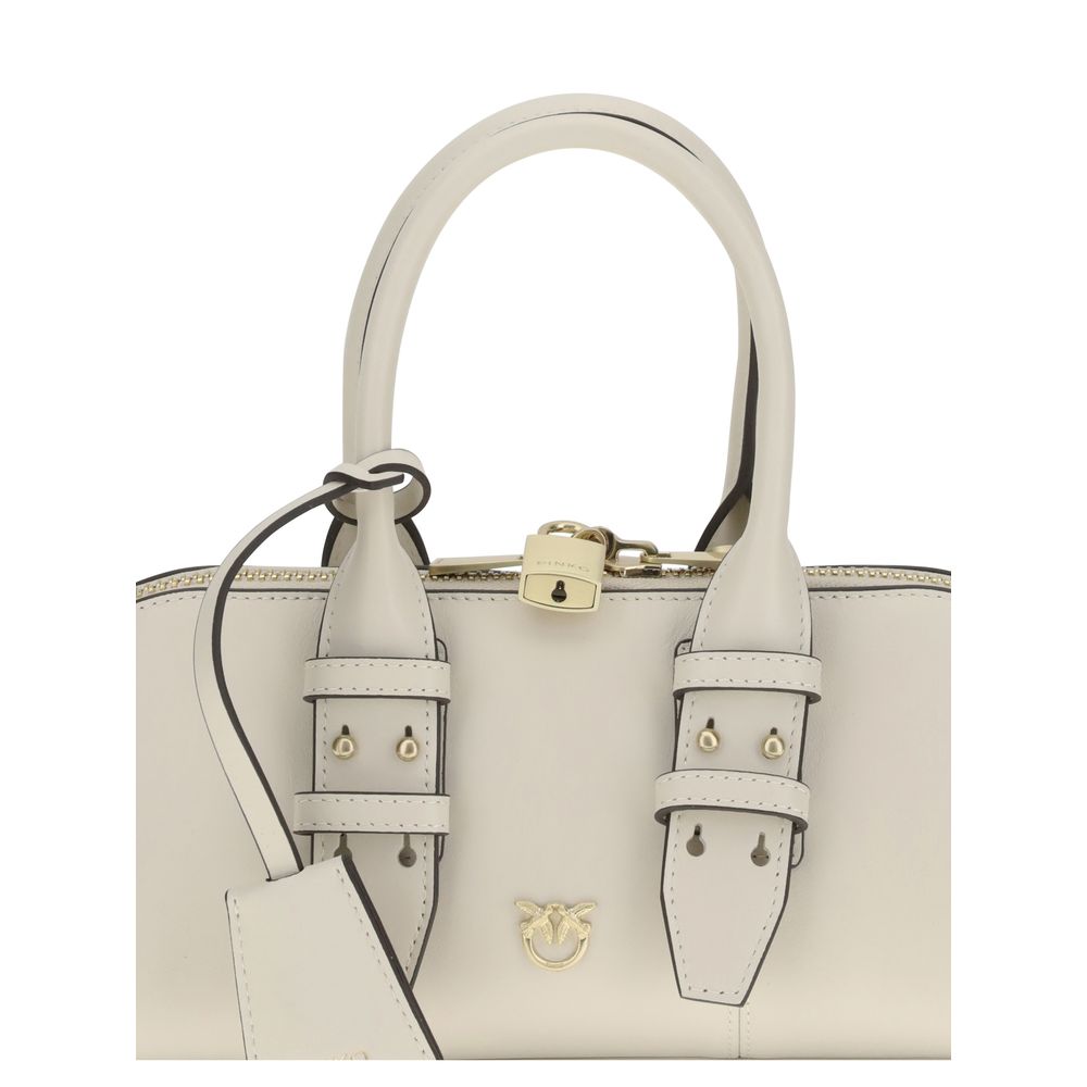 PINKO White Calf Leather Bos Taurus Handbag | Regal Royce