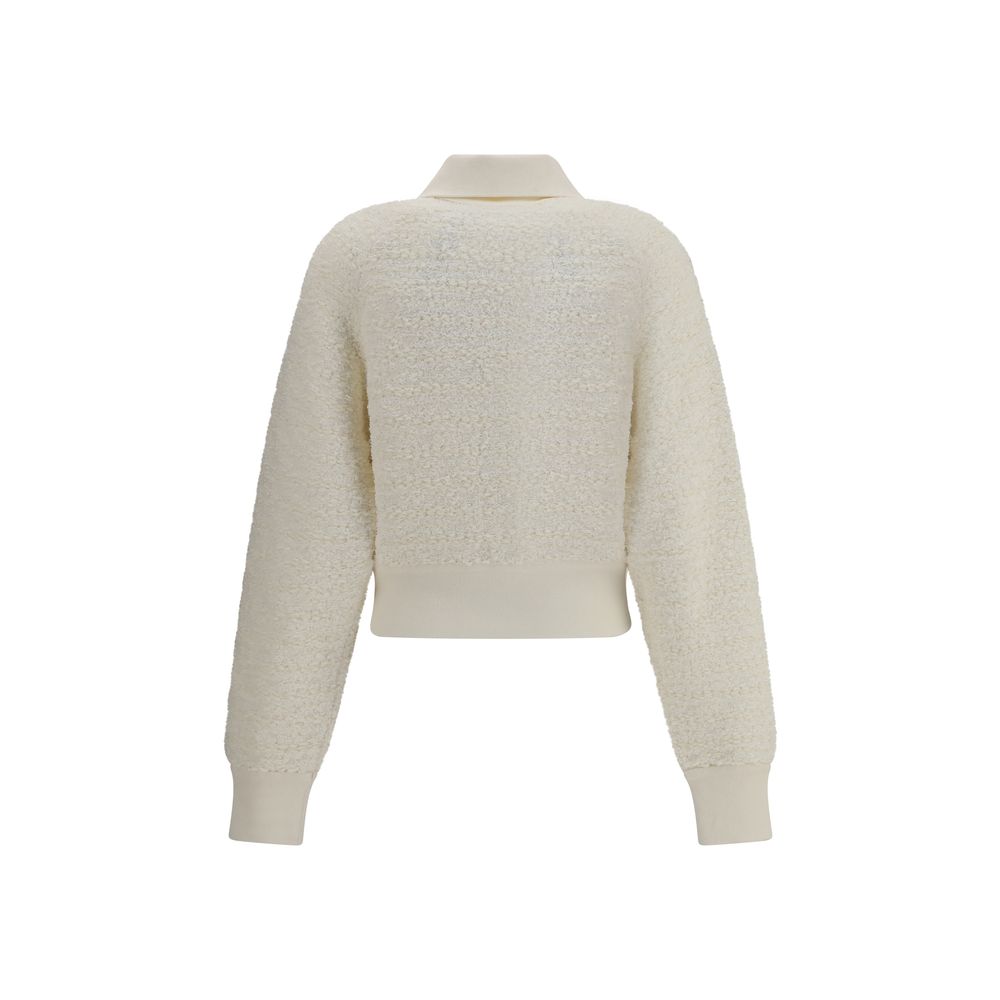 Balmain White Viscose Bomber | Regal Royce