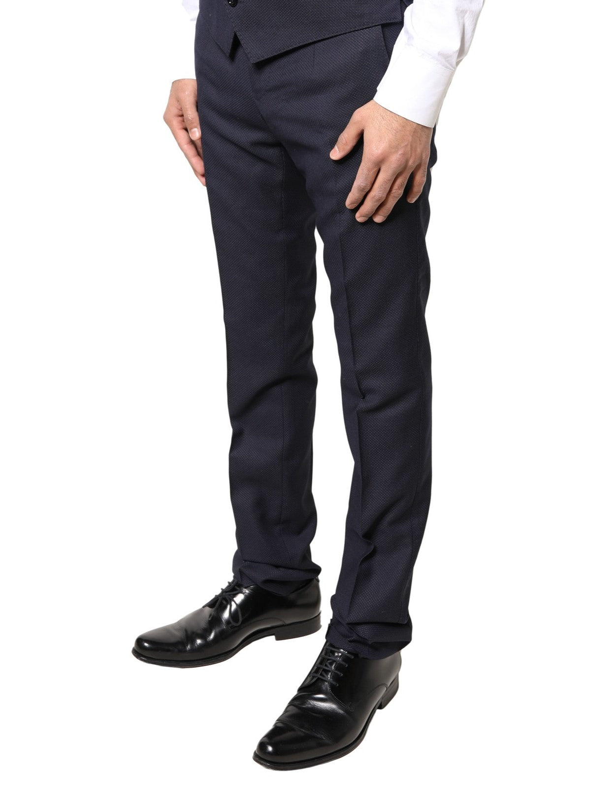 Dolce & Gabbana Gray Wool Formal Dress Men Trousers Pants | Regal Royce