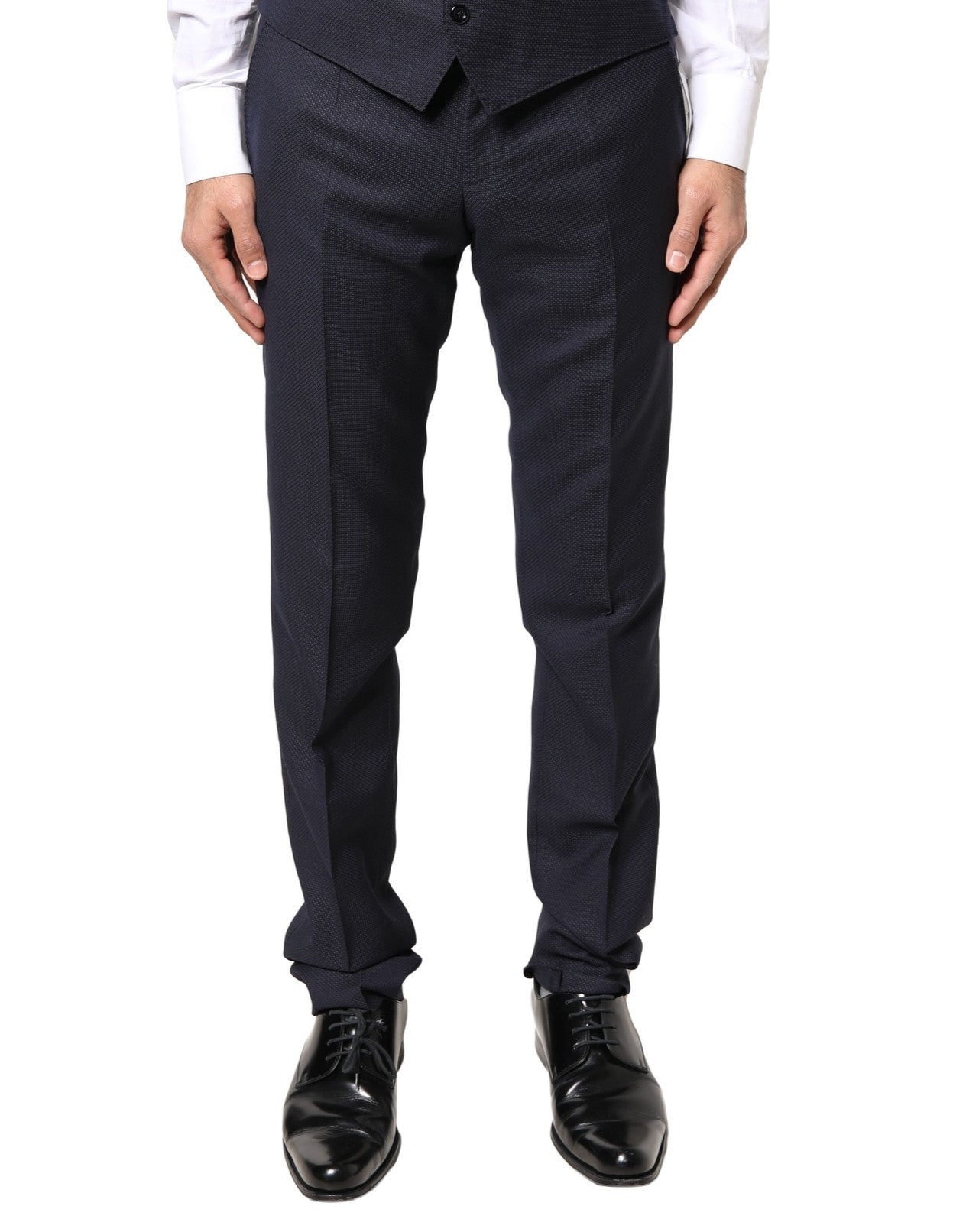 Dolce & Gabbana Gray Wool Formal Dress Men Trousers Pants | Regal Royce