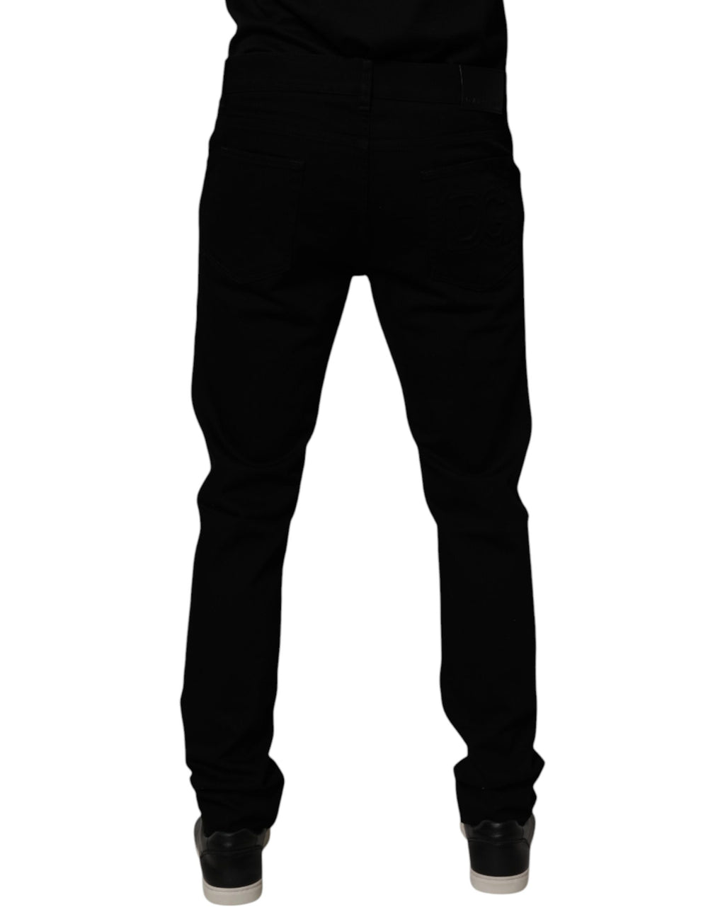 Dolce & Gabbana Black Cotton Stretch Skinny Men Denim Jeans