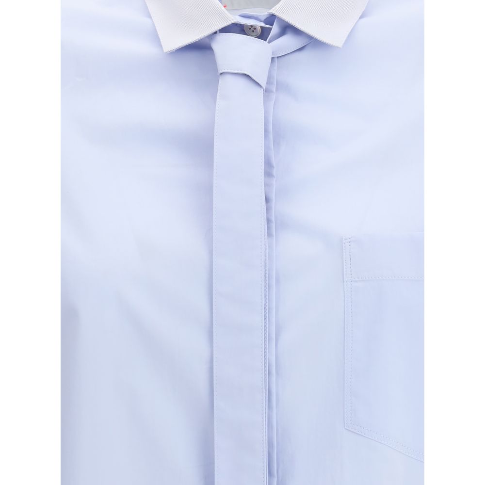 Forte_Forte Light Blue Cotton Dress Shirt | Regal Royce