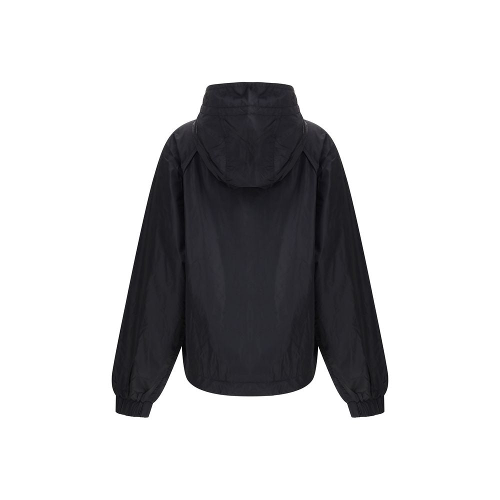 Ganni Black Nylon Shell Jacket | Regal Royce