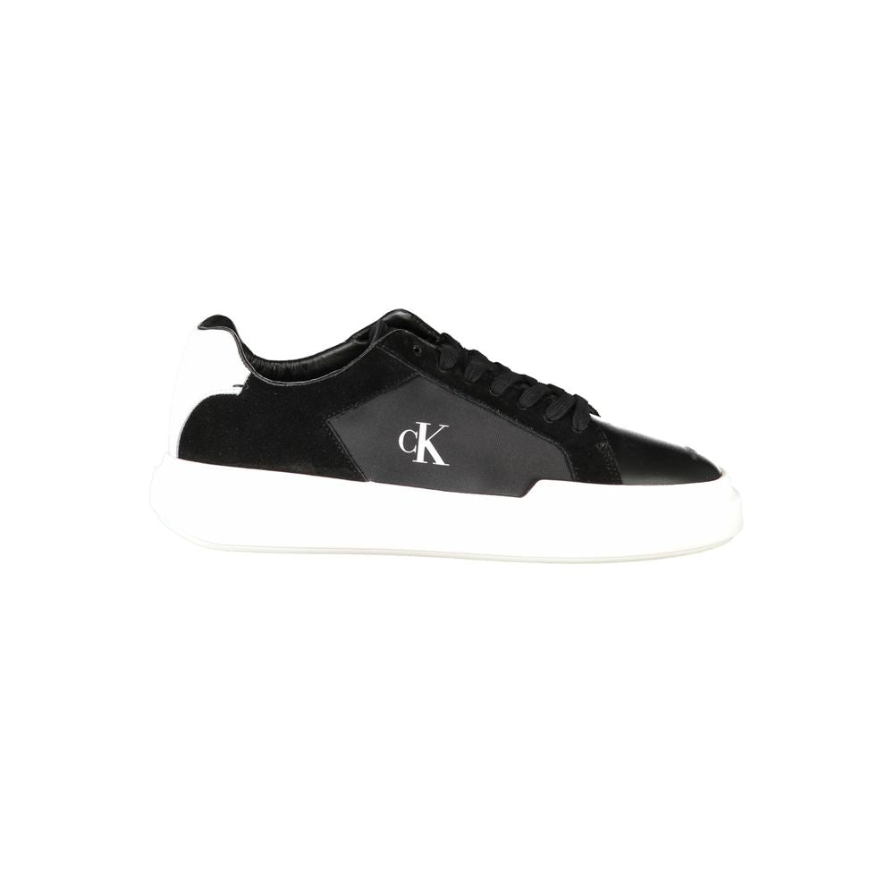 Calvin Klein Nero Leather Men Sneaker | Regal Royce