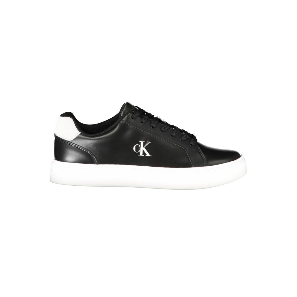 Calvin Klein Black Polyurethane Men Sneaker | Regal Royce