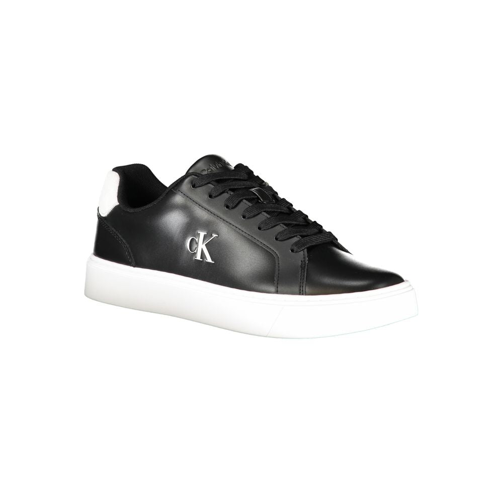 Calvin Klein Black Polyurethane Men Sneaker | Regal Royce
