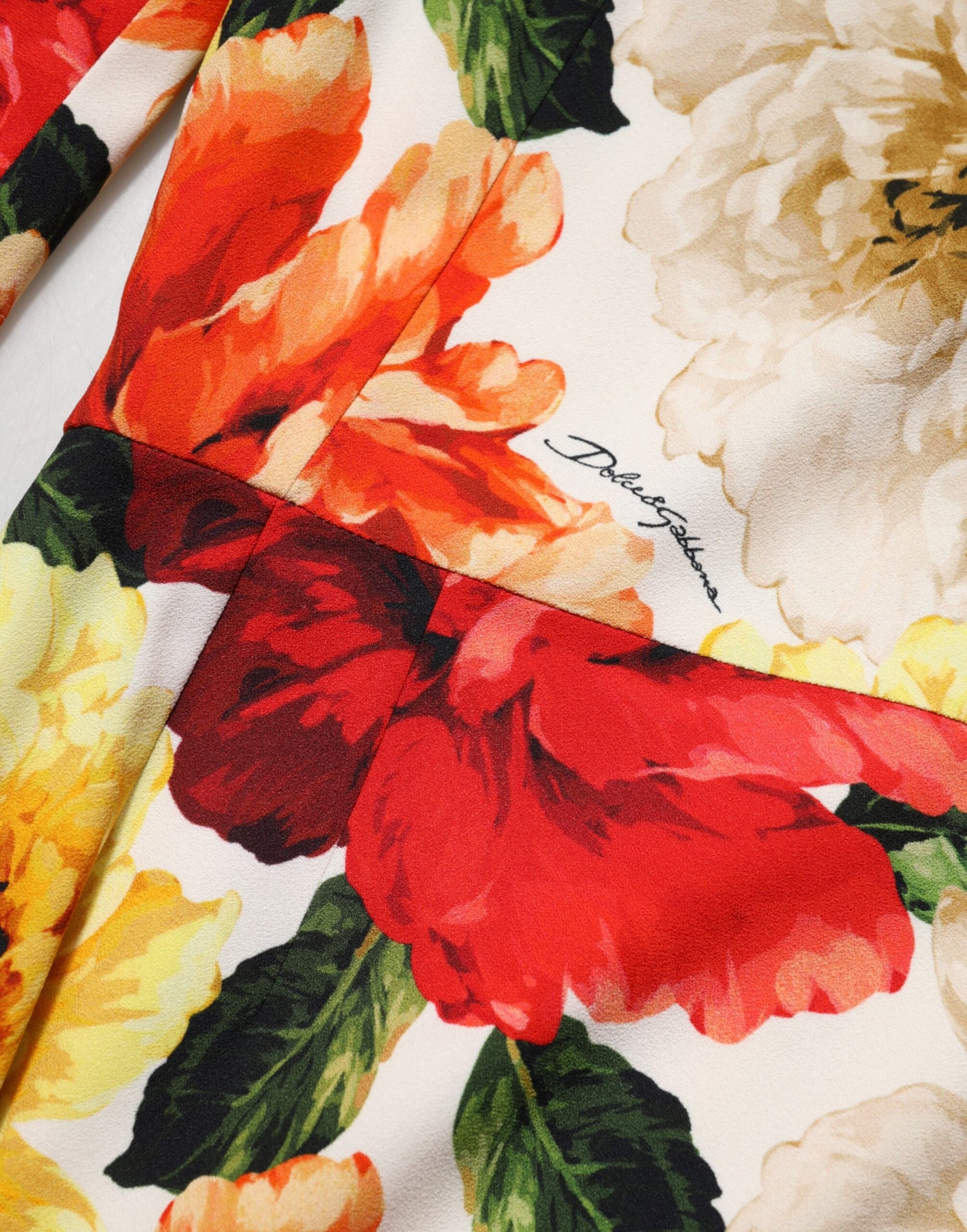 Dolce & Gabbana Multicolor Floral Print Viscose Sheath Dress | Regal Royce