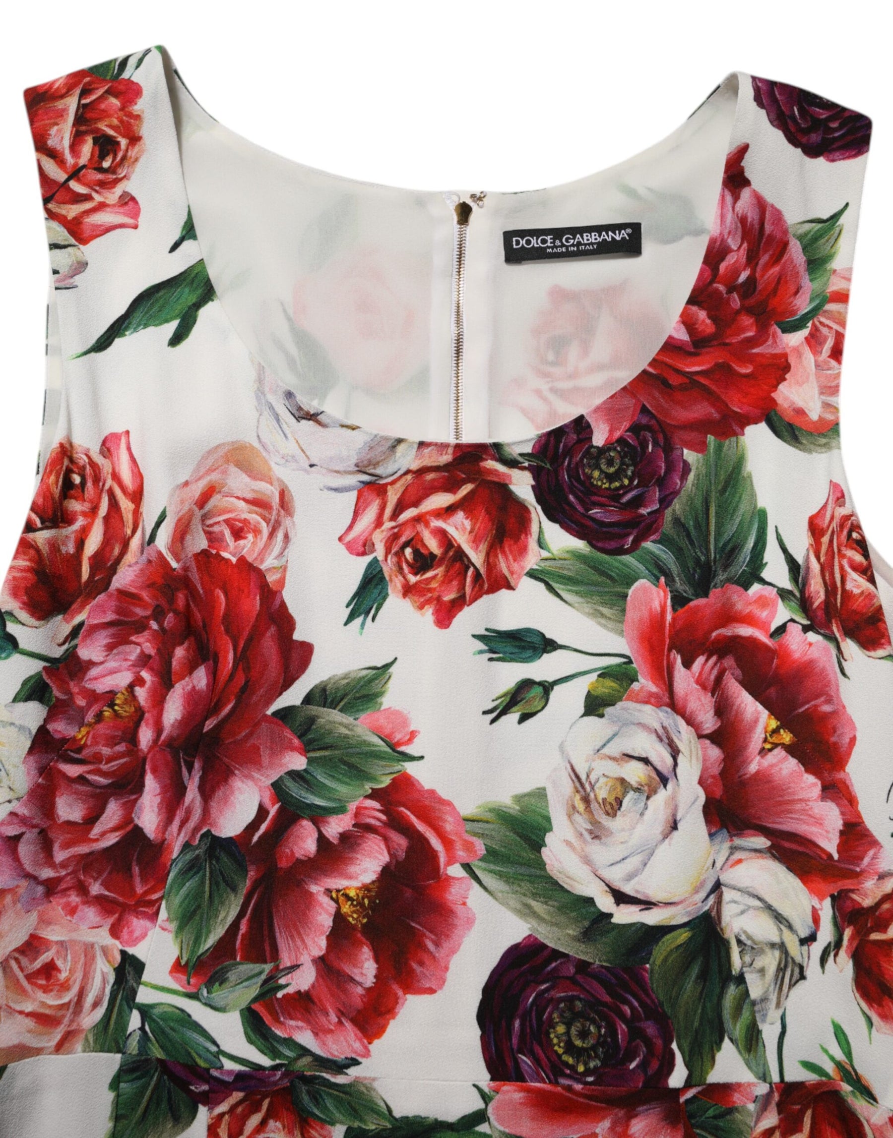 Dolce & Gabbana Multicolor Floral Print Viscose Sheath Dress | Regal Royce