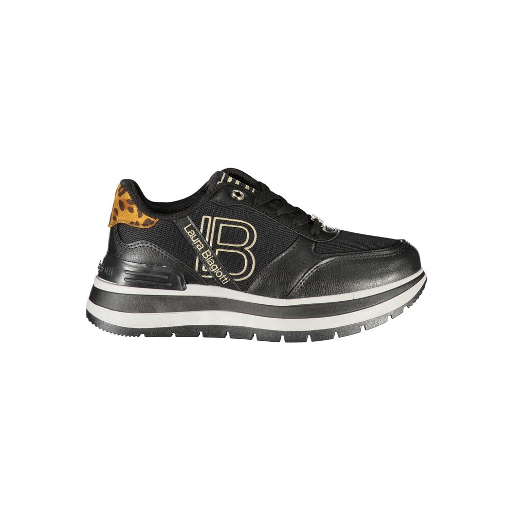 Laura Biagiotti Black Polyester Women Sneaker | Regal Royce