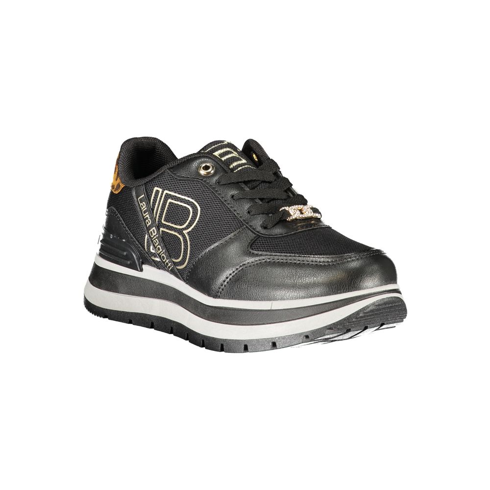 Laura Biagiotti Black Polyester Women Sneaker | Regal Royce