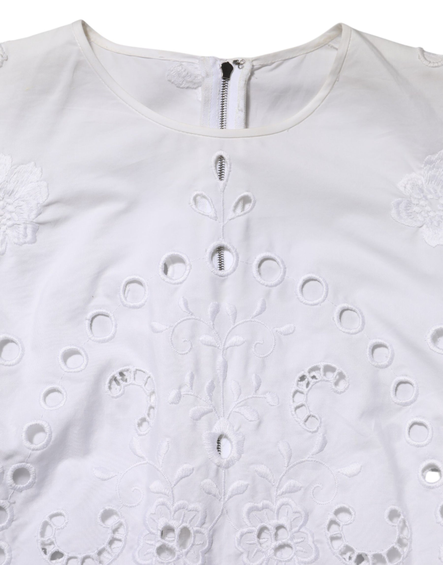 Dolce & Gabbana White Cut Out A-line Sheath Mini Dress | Regal Royce