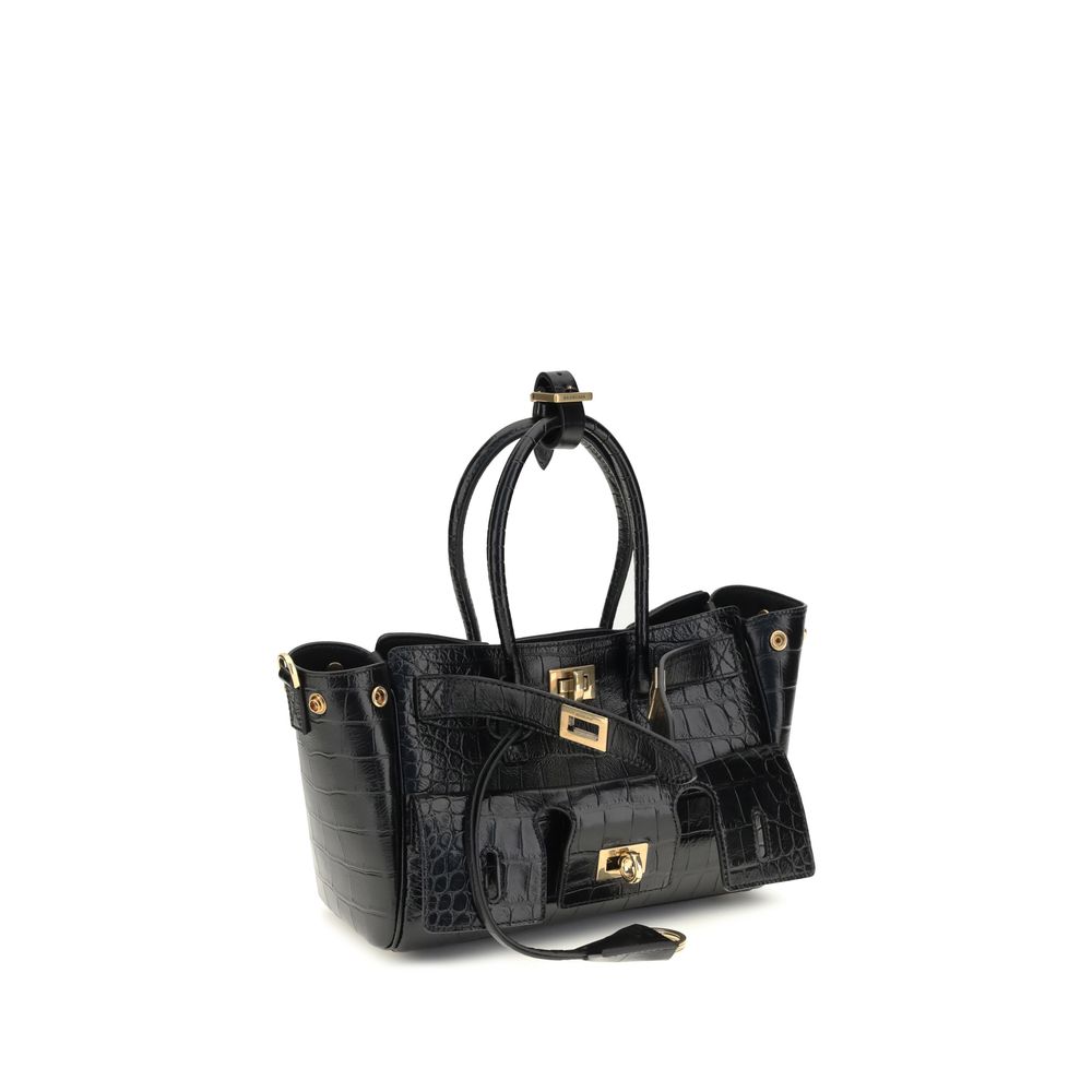 Balenciaga Black Calf Leather Bos Taurus Shoulder Bag | Regal Royce