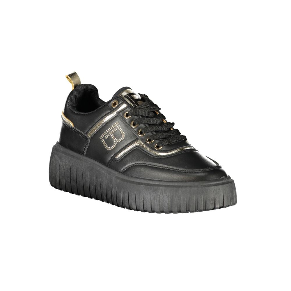 Laura Biagiotti Black Polyester Women Sneaker | Regal Royce