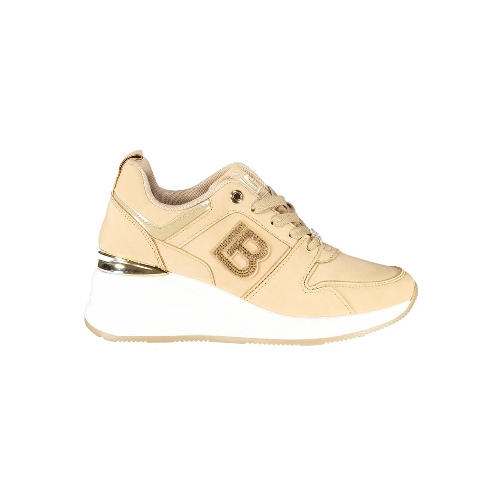 Laura Biagiotti Beige Polyester Women Sneaker | Regal Royce