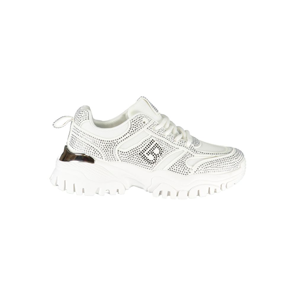 Laura Biagiotti Bianco Polyurethane Women Sneaker | Regal Royce
