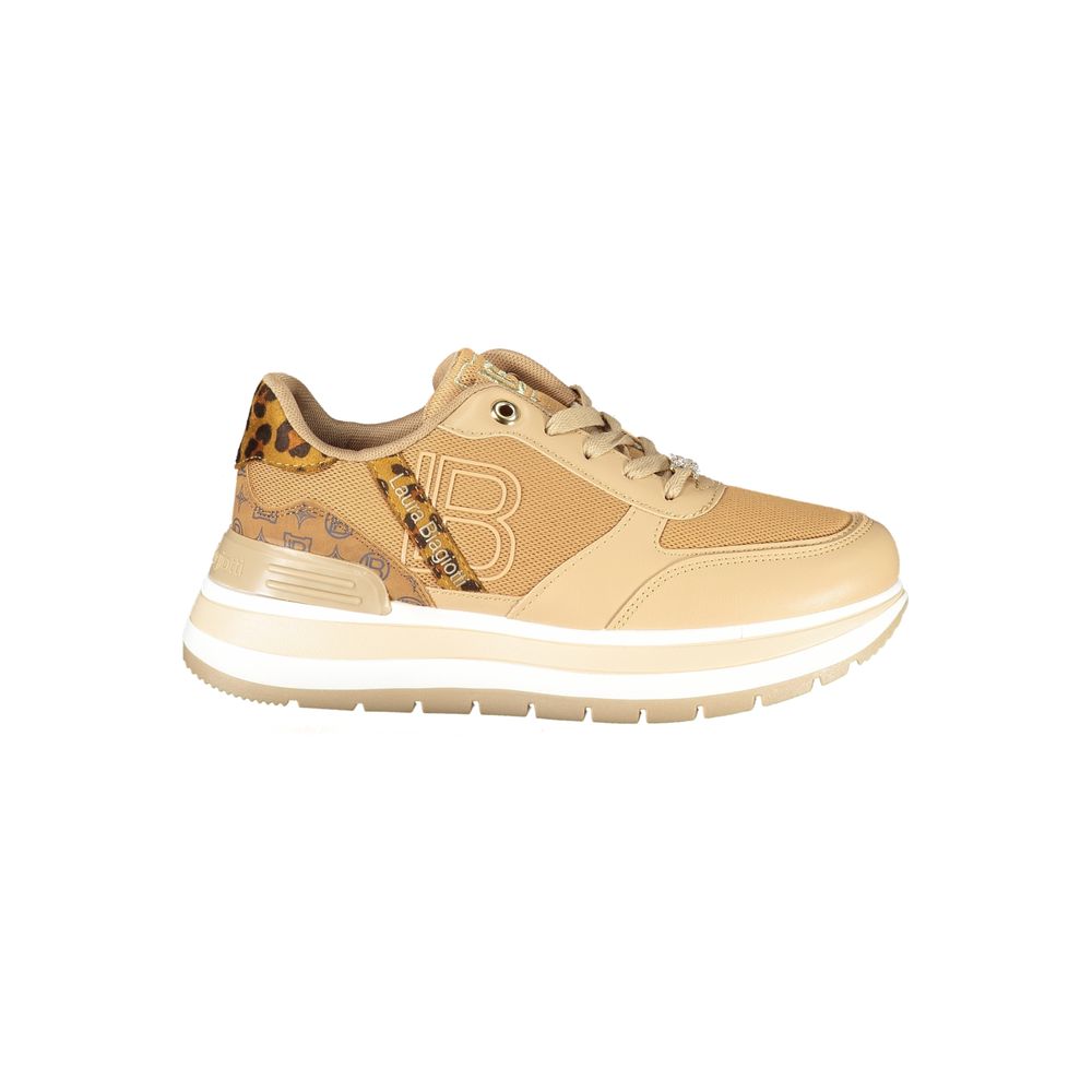 Laura Biagiotti Marrone Polyurethane Women Sneaker | Regal Royce