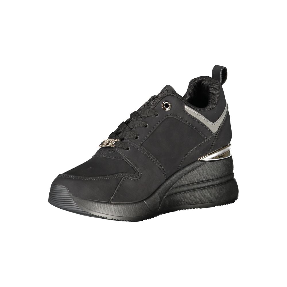 Laura Biagiotti Black Polyester Women Sneaker | Regal Royce