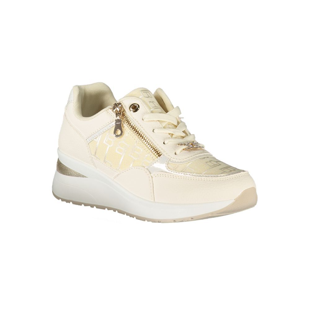 Laura Biagiotti White Polyurethane Women Sneaker | Regal Royce