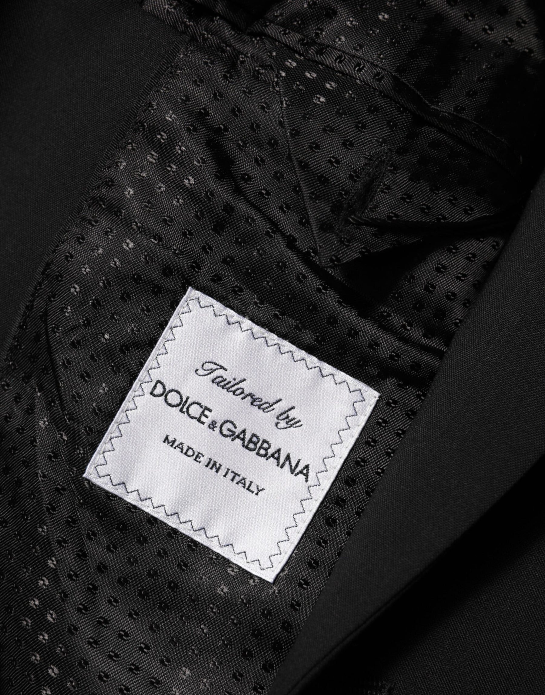 Dolce & Gabbana Black Wool 2 Buttons Suit Men Jacket Blazer | Regal Royce