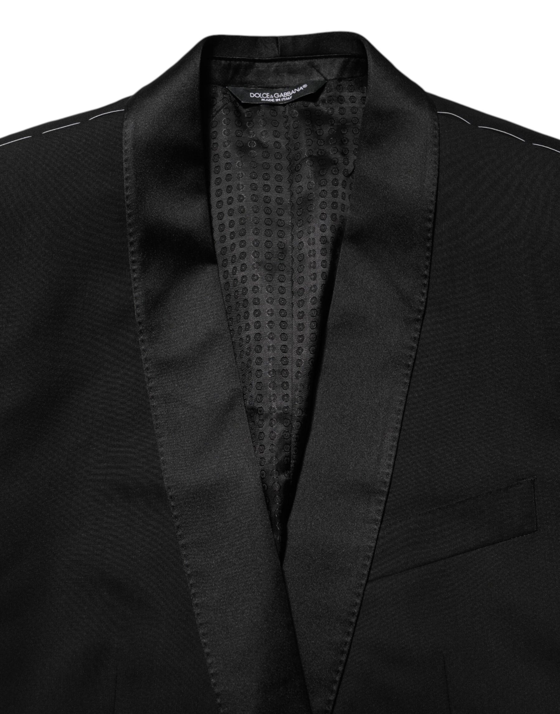 Dolce & Gabbana Black MARTINI 1 Button Suit Jacket Blazer | Regal Royce