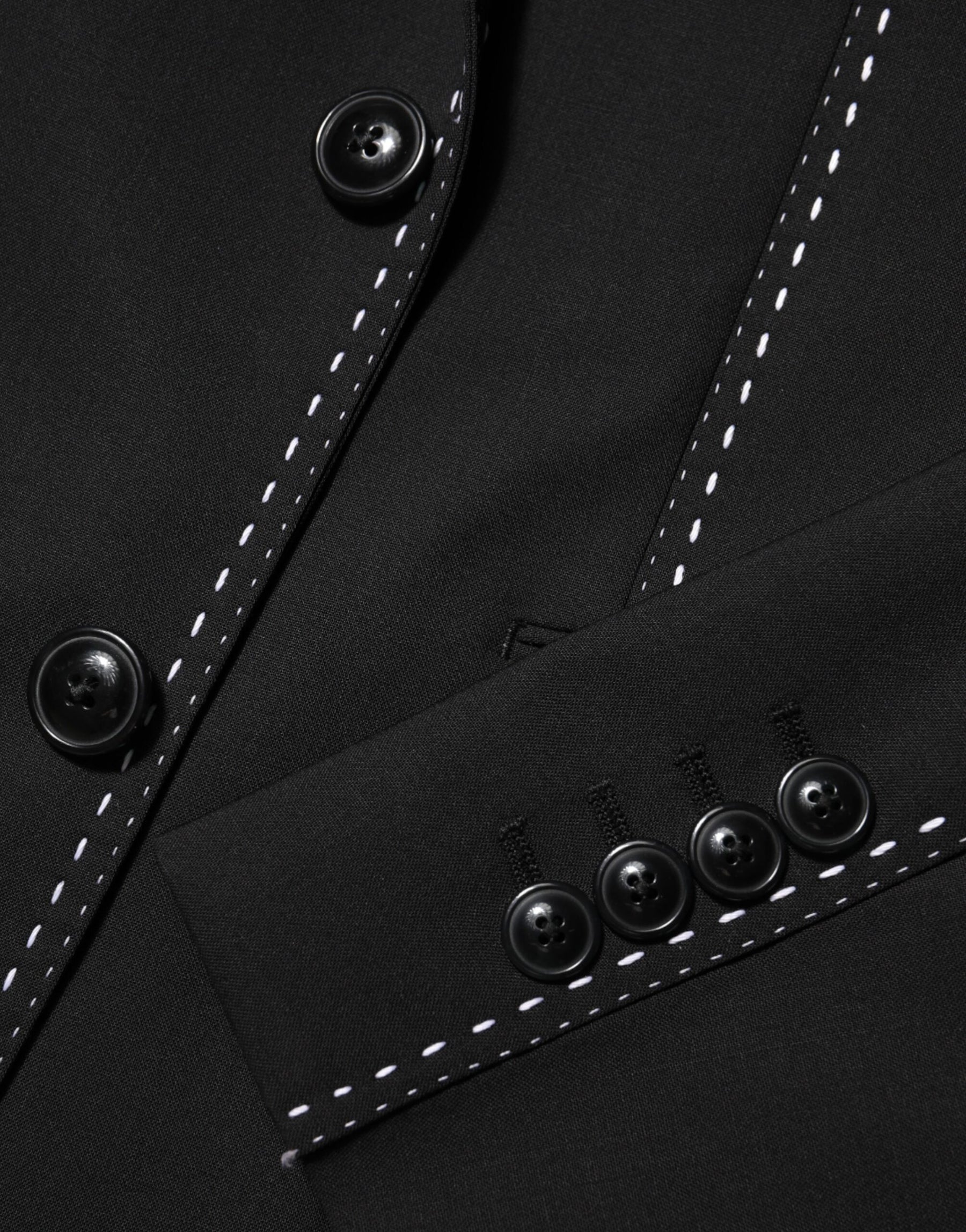 Dolce & Gabbana Black SICILIA 2 Buttons Suit Jacket Blazer | Regal Royce