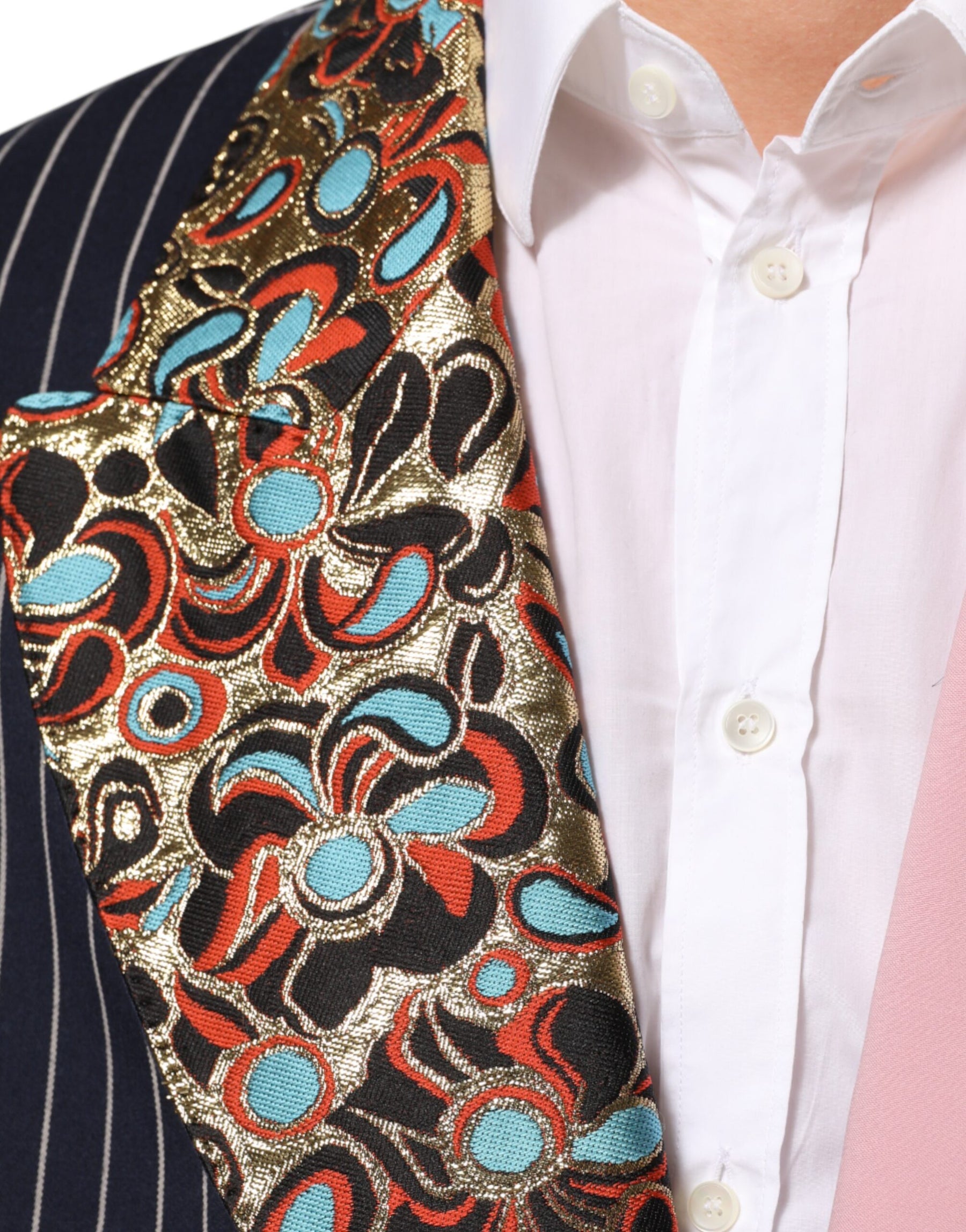 Dolce & Gabbana Multicolor Patchwork Single Breasted Jacket Blazer | Regal Royce